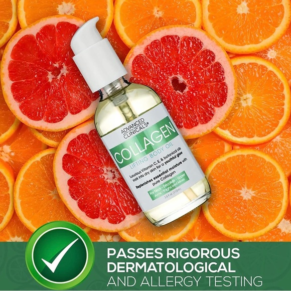 Advanced Clinicals COLLAGEN LIFTING BODY OIL For Neck,Decolleté UpperArms,Thighs - Picture 7 of 9